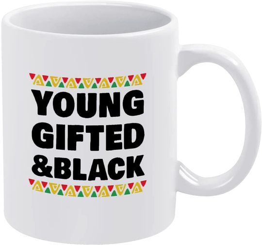 Discover White Mug Young Gifted And Black, Professional Social Distancer Coffee Mug