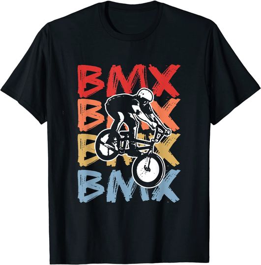 Discover Vintage BMX Biker Gift Freestyle Stunt BMX Bike T-Shirt