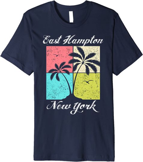 Discover East Hampton Beach NY Tropical Vibes Summer Vacation Souveni Premium T-Shirt