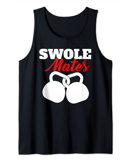 Discover Swole Mates Couples Weightlifting and Bodybuilding  Tank Top