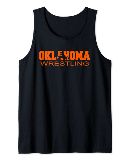 Discover Oklahoma Wrestling Team Okie Wrestler Freestyle State Pride Tank Top