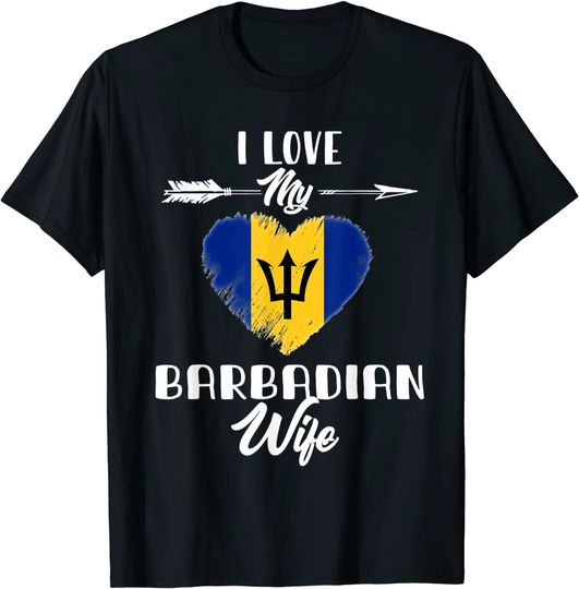 Discover I Love My Barbadian Wife Barbados T Shirt