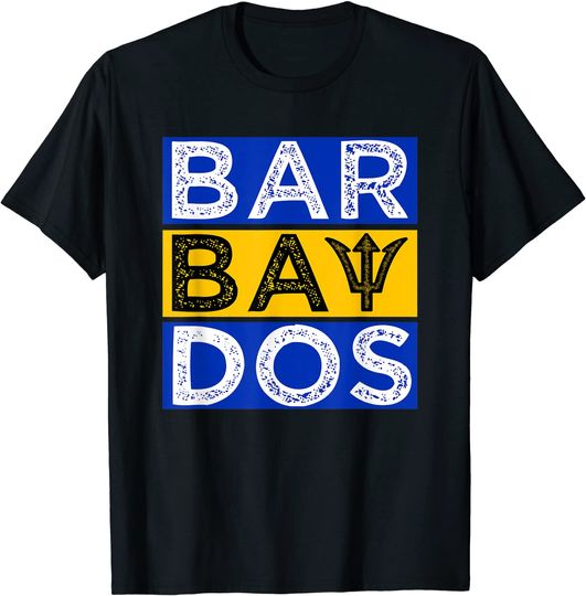 Discover Barbados Flag With Trident Bajan Soca T Shirt