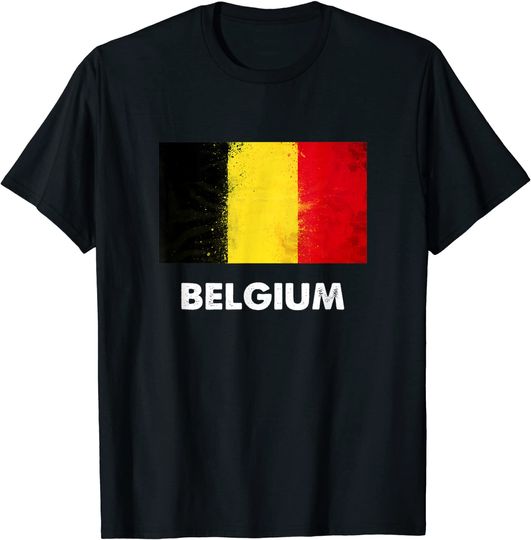 Discover Belgium Flag T Shirt