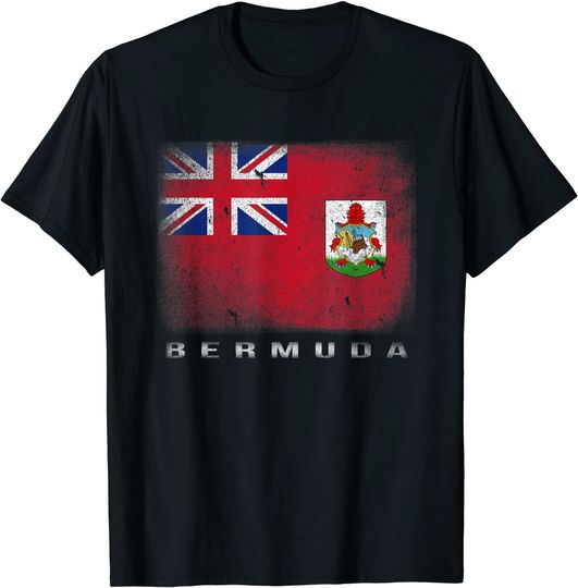 Discover Bermudian Flag Souvenir T Shirt