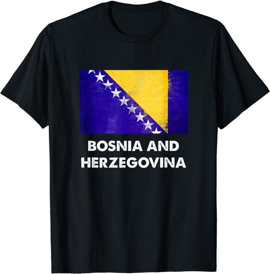 Discover Bosnia and Herzegovina Flag T Shirt