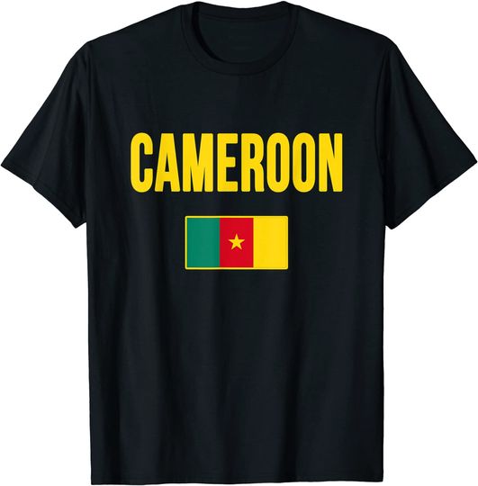 Discover Cameroon T Shirt Cameroonian Flag