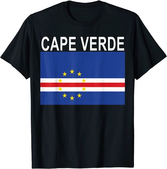 Discover Cape Verde National Flag Design T Shirt