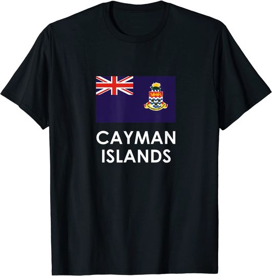 Discover Cayman Islands  Flag T Shirt