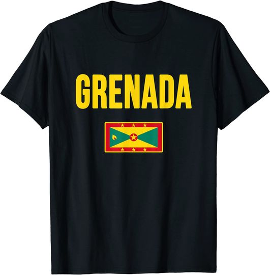 Discover Grenada Flag T Shirt