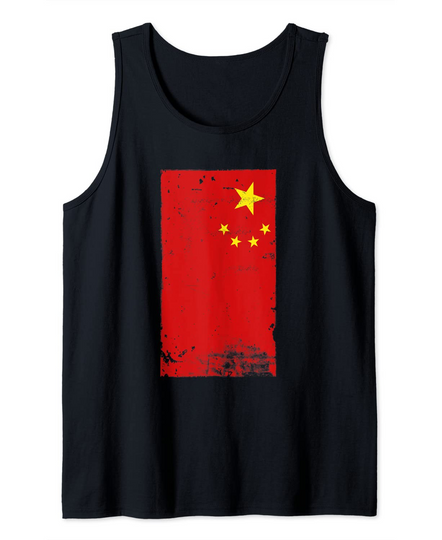 Discover Chinese Pride Travel Vacation China Flag Tank Top