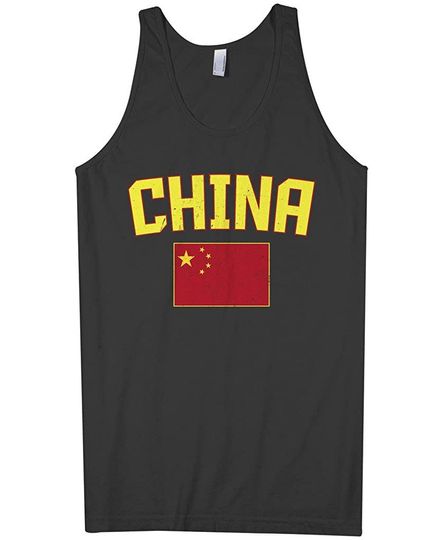 Discover Threadrock Men's China Flag Tank Top
