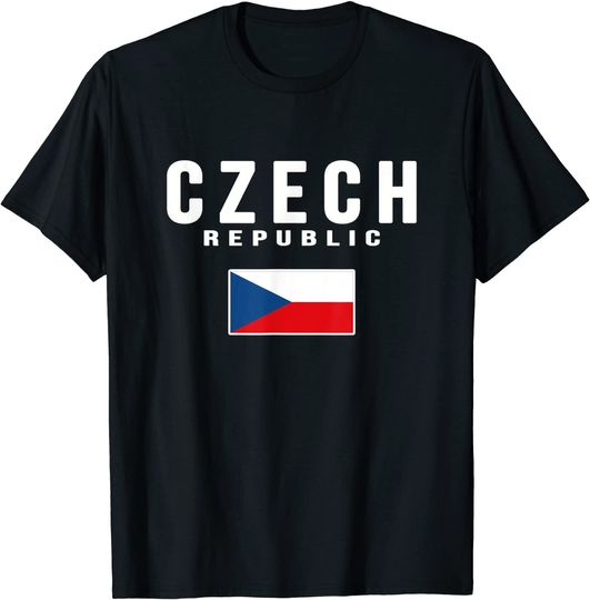 Discover Czech Republic T-shirt Ceska  Flag