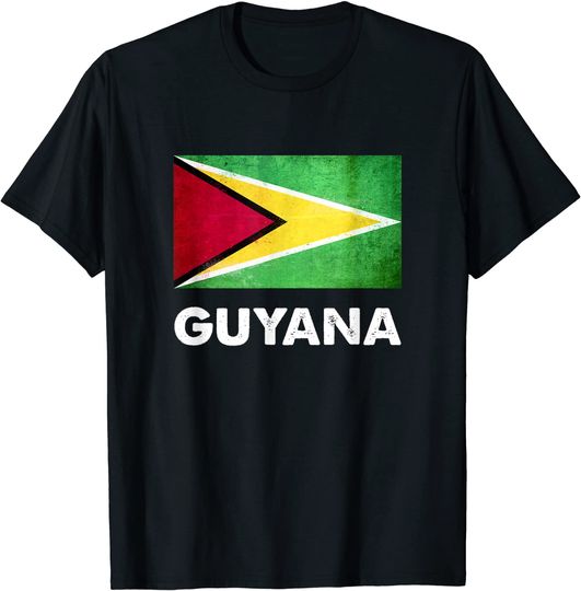 Discover Guyana Flag T Shirt