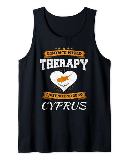 Discover Cyprus Flag Vacation Tank Top