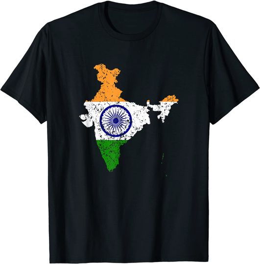 Discover India Country Map Pride T Shirt