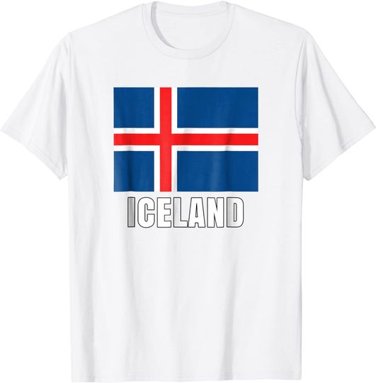 Discover Iceland Flag T Shirt