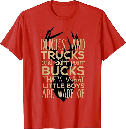 Discover Ducks Trucks Bucks Youth Hunting T Shirt