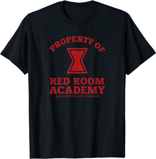 Discover Marvel Black Widow Property of Red Room Academy T Shirt