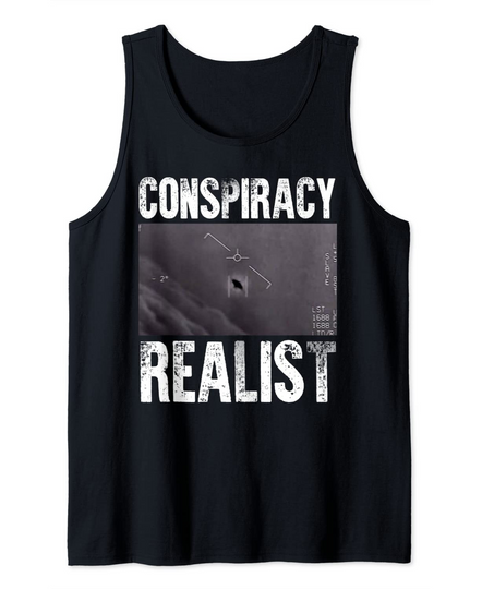 Discover Conspiracy Realist UFO Government Sighting Tank Top