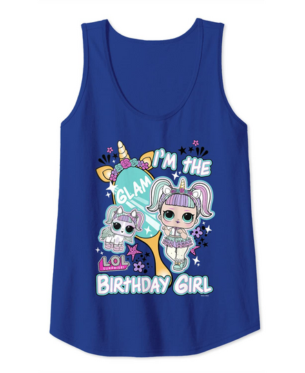Discover Womens LOL Surprise I'm The Glam Birthday Girl Tank Top