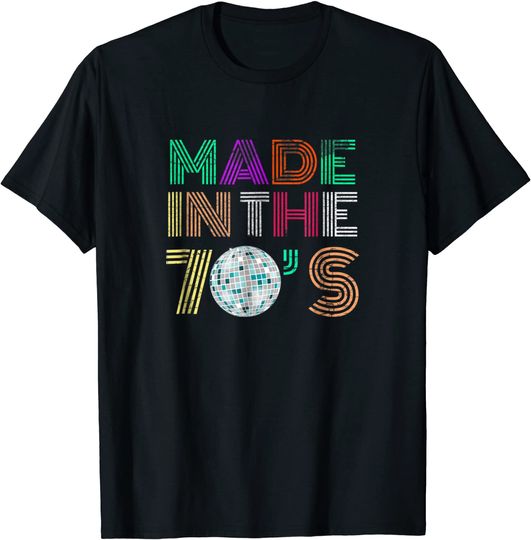 Discover Made In The 70s Seventies Retro Distressed T Shirt