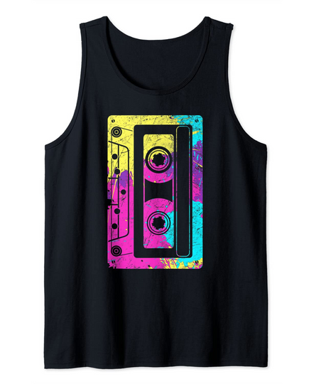 Discover Cassette Tape Mixtape Retro Music 80s and 90s Costume Tank Top