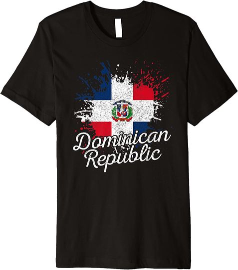 Discover Dominican Republic Patriotic Flag Premium T-Shirt