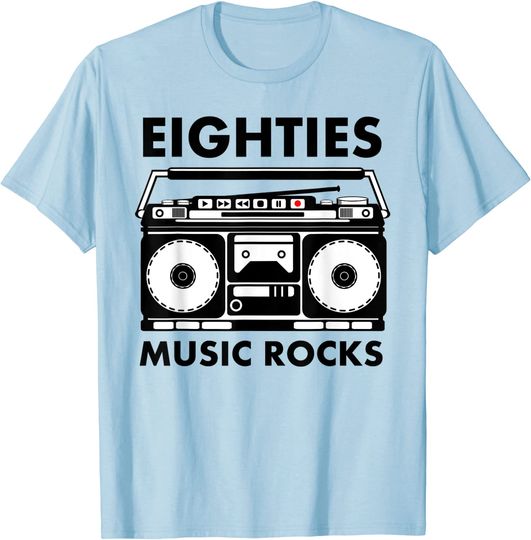 Discover Eighties Music Rocks T Shirt