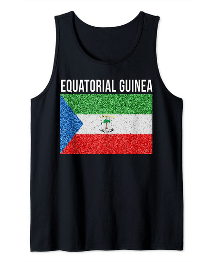 Discover Equatorial Guinea Flag Artistic Design Tank Top