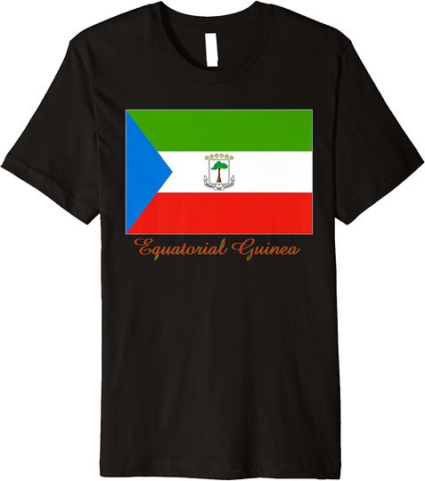 Discover Souvenir Equatorial Guinea Flag Premium T-Shirt