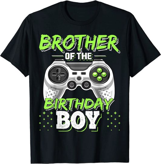 Discover Brother of the Birthday Boy Matching Video Game Birthday T-Shirt