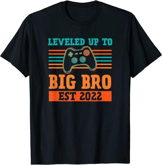 Discover Leveled Up To Big Brother Promoted to Leveling Up T-Shirt