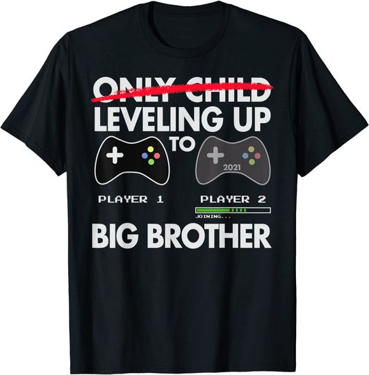 Discover Leveling Up to Big Brother Shirt - Video Game Player T-Shirt