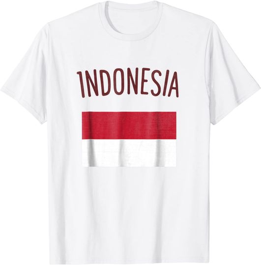 Discover Indonesia Flag T Shirt