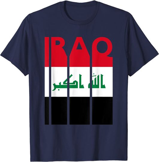 Discover Iraq Vintage Flag T Shirt