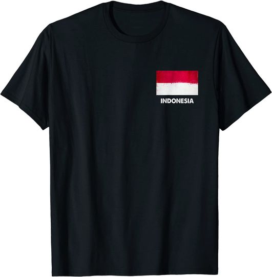 Discover Indonesia Flag T Shirt