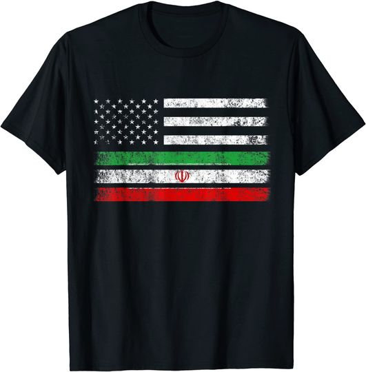 Discover Iranian American Flag USA Iran Shirt