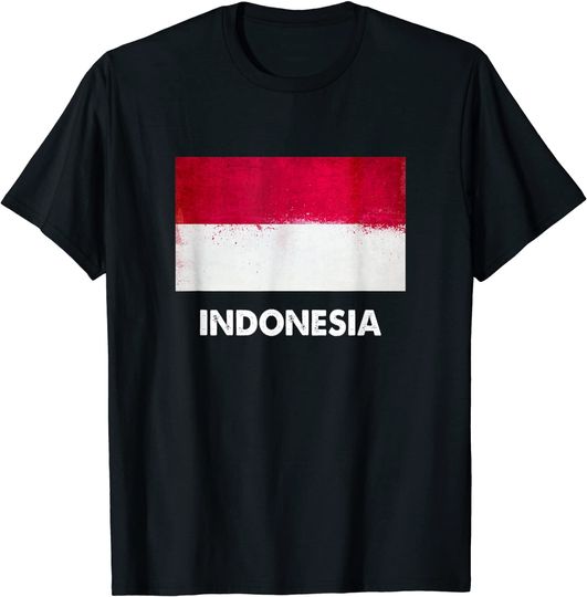 Discover Indonesia Flag  T Shirt