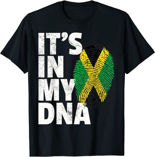 Discover It's in My DNA Jamaica Flag T Shirt
