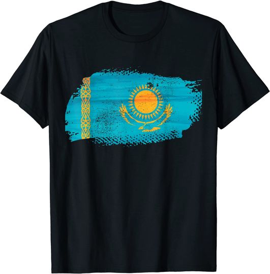 Discover Kazakh Immigrant Kazakhstan Flag T Shirt
