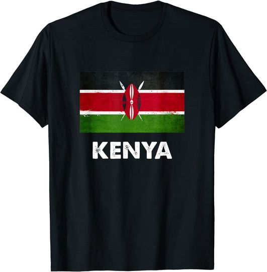 Discover Kenya Flag T Shirt