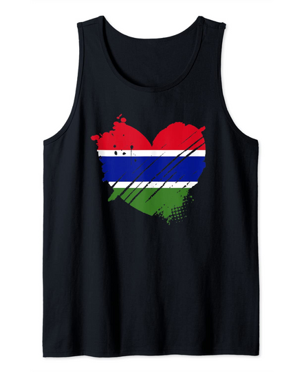 Discover Gambia Flag I love Gambia It is in my DNA Gift for Gambians Tank Top