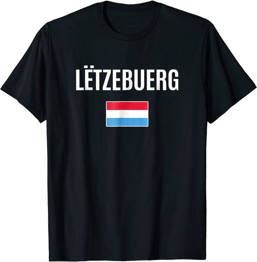 Discover Luxembourg Flag T Shirt