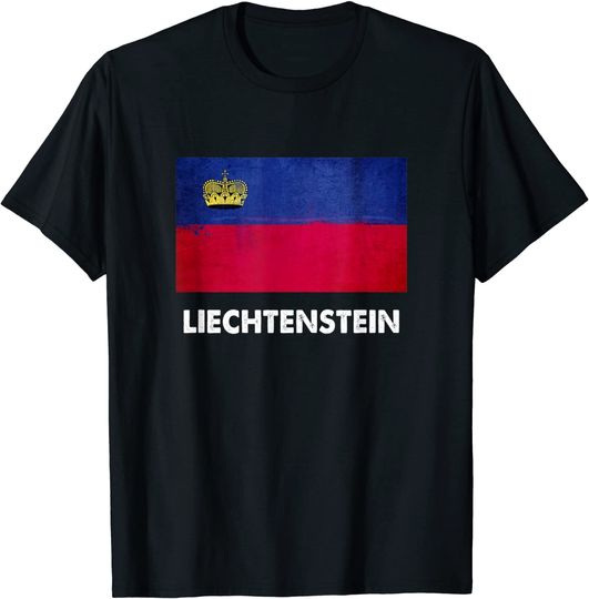 Discover Liechtenstein Flag T Shirt