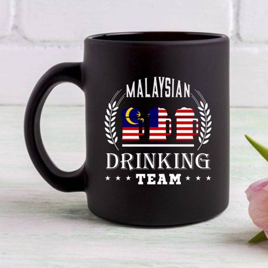 Discover Personalized Coffee Mug Beer Malaysian Drinking Team Malaysia Flag