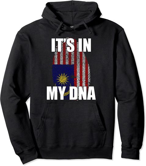 Discover It's In My DNA Malaysian Flag Pullover Hoodie