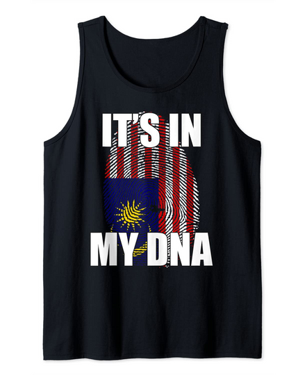 Discover It's In My DNA Malaysian Flag Tank Top