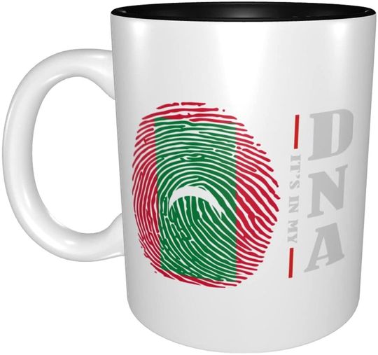 Discover Ceramic Coffee Mug Its In My DNA Maldives Flag