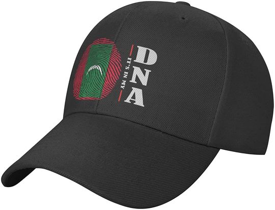 Discover Its in My DNA Maldives Flag Washed Baseball Cap
